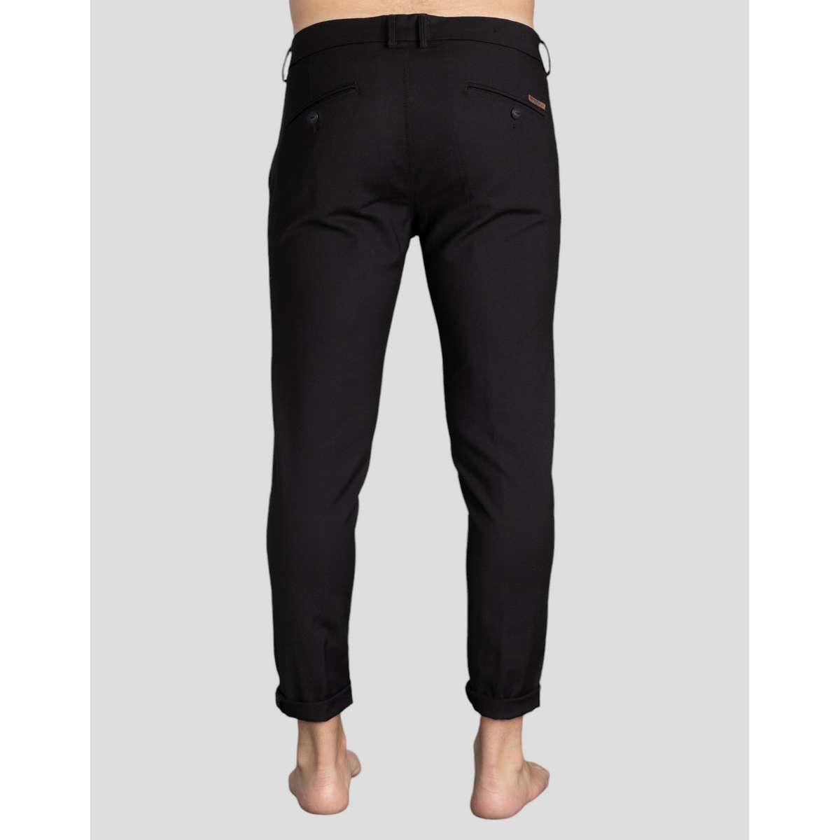 BLUECRAFT MEN’S SLIM FIT COTTON ΥΦΑΣΜΑΤΙΝΟ ΠΑΝΤΕΛΟΝΙ 224-28 MATTEO BLACK